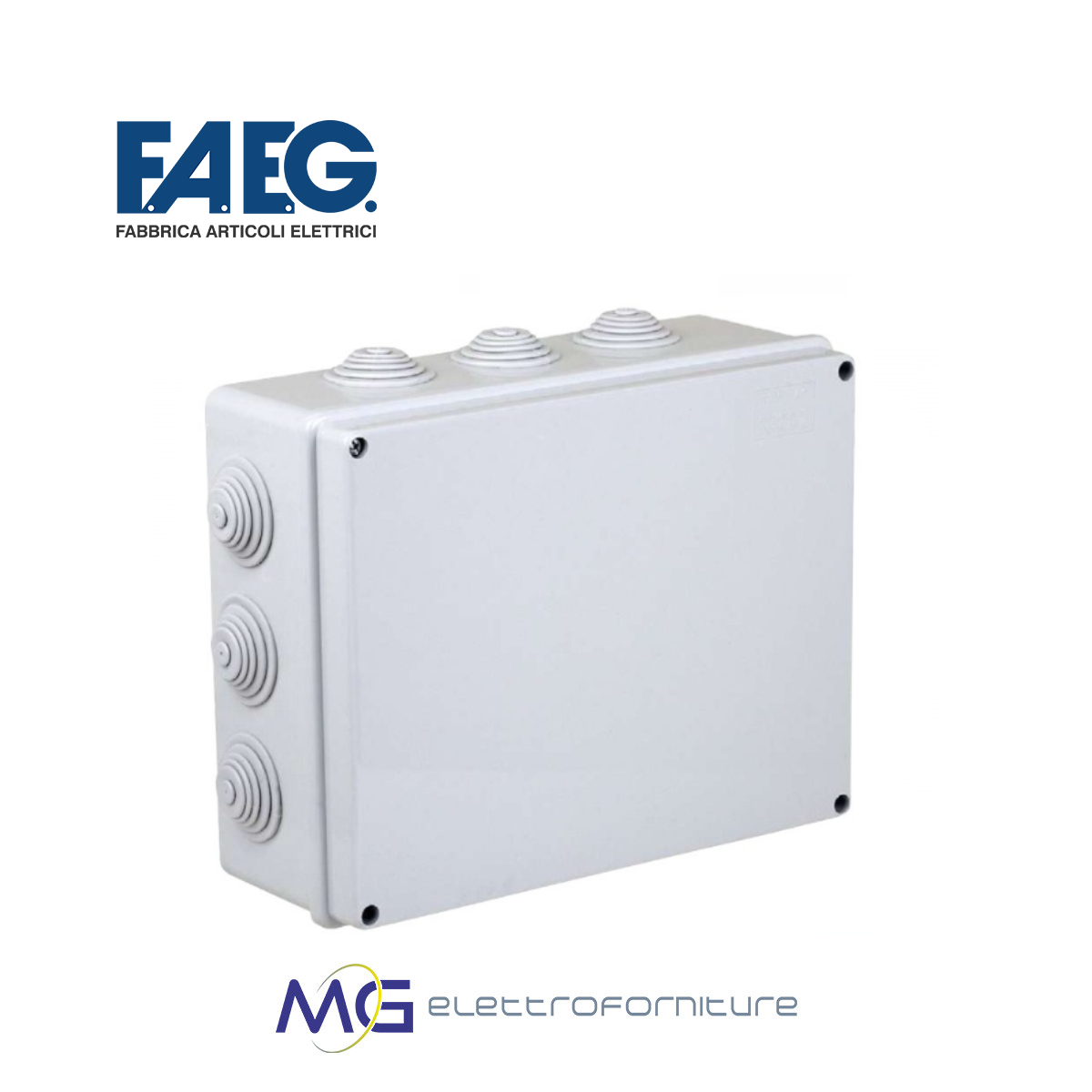 Scatola_derivazione_parete_stagna_con_passacavi_fg13407_IP56_faeg_grigia_prezzo_basso_migliore_MGelettroforniture