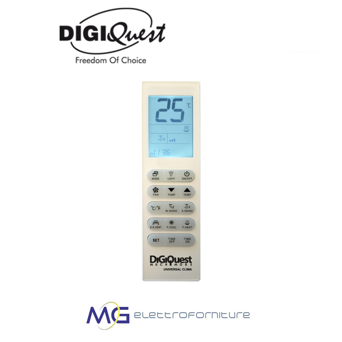 Digiquest_Telecomando_condizionatore_universale_tlc148_display_retroilluminato_tlc148_prezzo_basso_migliore_MGelettroforniture