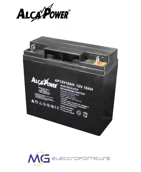 Batteria Al Piombo AGM 12V 7,2Ah – Ricaricabile Per UPS, Allarmi, Luci Di Emergenza E Portoni Automatici