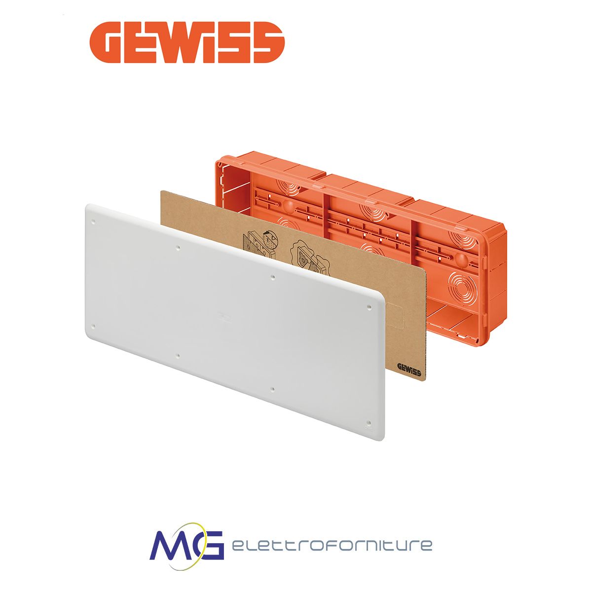 GEWISS GW48009 CASSETTA DI DERIVAZIONE E CONNESSIONE AD INCASSO 480X160X75  - Vendita Online Materiale elettrico, antifurti, videosorveglianza - Mg  Elettroforniture