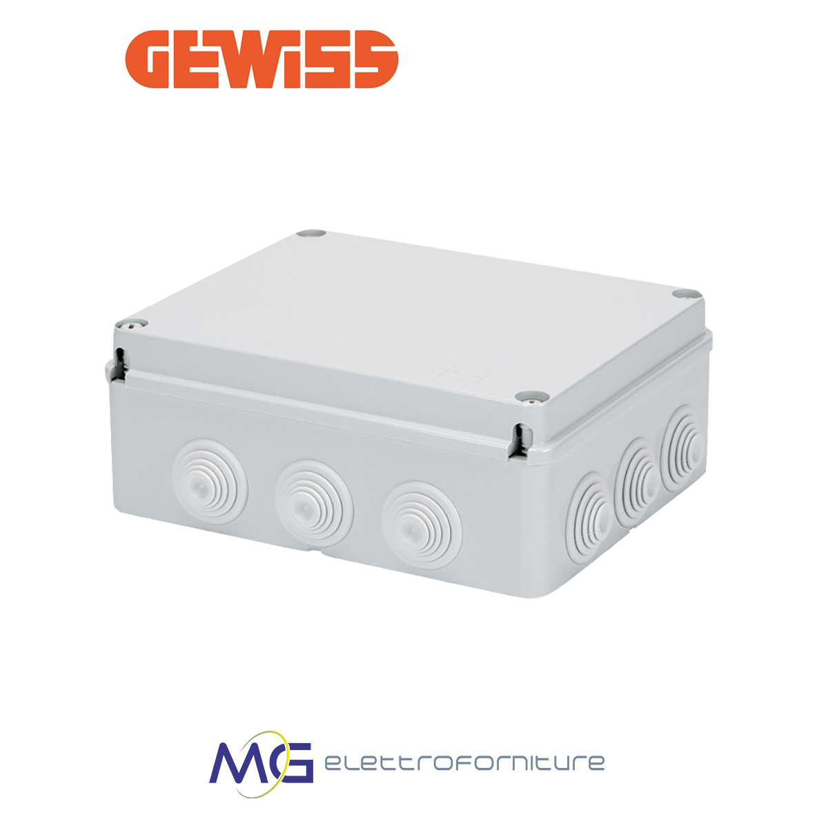 GEWISS GW44008 CASSETTA DI DERIVAZIONE RETTANGOLARE IP55 240X190X90 -  Vendita Online Materiale elettrico, antifurti, videosorveglianza - Mg  Elettroforniture